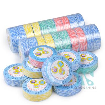 China 100% rayon child safe non woven compressed towel and magic cloth for Korea market for sale