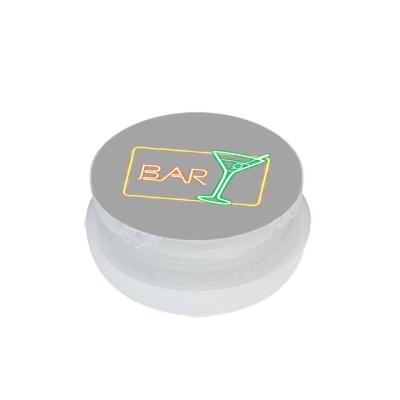 China Customized Cleaning Logo And Round Shape Compressed Cloth For Bar for sale