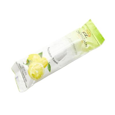 China Disposable Lemon Scented Rolled Disposable Regenerative Wet Towel for sale