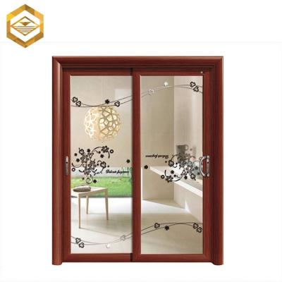 China Safety Waterproof Aluminum Shop Door Slide Balcony Glass Frame Fabrication for sale