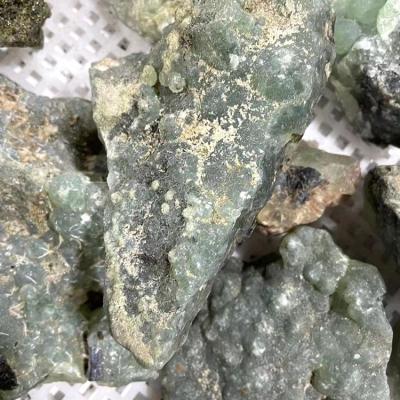 China Mineral Specimens Crystal Stone Rough Prehnite Chiltonite Clusters Of Natural Green Stone Specimens Wholesale Grape From Europe for sale