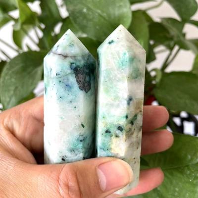 China Wholesale Natural Fynchenite Europe Quartz Wand Shape Crystal Healing from Crystal Tower Spiritual Point Wands for sale