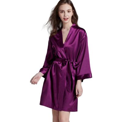 China 200 Kg Length Kaftan Nightgown Breathable Silky Comfortable Medium Pajamas Plus Size Women Home Sleepwear for sale