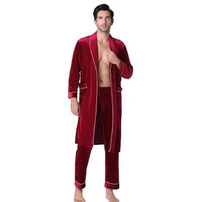 China Velvet QUICK DRY Loose Home Men's Winter Pajamas Mens Fashion Fashion Sleepwear Set Luxury for sale