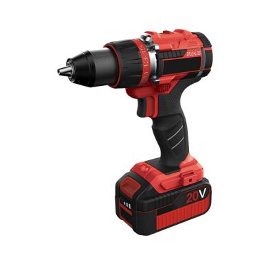 China 20V Cordless Electric Drill Impact Rechargable Machine Tool Li-ion Battery Hand Drill Machine Wood Working for sale