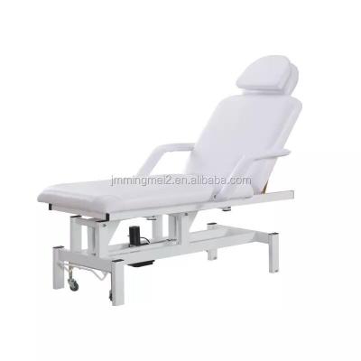 China Modern comfortable electric cosmetic bed salon electric massage tables bed with wheels for sale