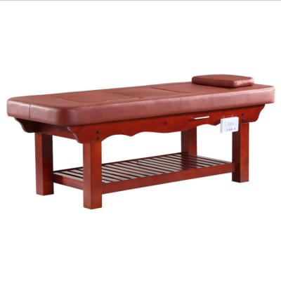 China Multifunctional Solid Wood Automatic Massage Table Moxibustion Salon Massage Bed Physiotherapy Bed for sale