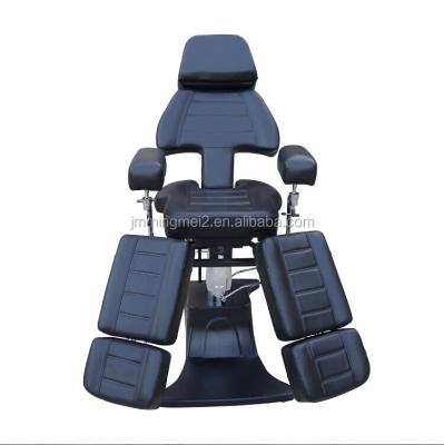 China Modern Hydraulic Adjustable Tattoo Chair Adjustable Rotation Client Tattoo Bed for sale