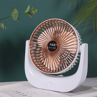 China Mini Hotel Fan USB Rechargeable Battery Fan With Timer Strong Wind 3 Speed ​​Fan Leaf Leaf Outdoor Office Desk Portable Quiet Camping for sale