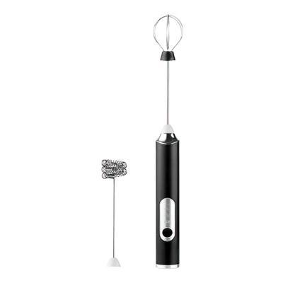 China Sustainable USB Stainless Steel Rechargeable Handheld Automatic Milk Frother Maker Electric Milk Frother Customization for sale