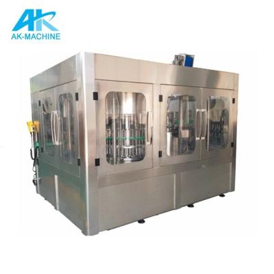 China Food Fully Automated 3 In 1 Juice Bottle Canning Filling Machine for sale