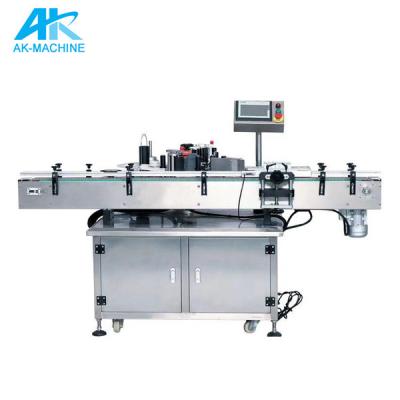 China Automatic Glass Bottle Applicator Label Beverage Machine Double Sides Flat Labeling Labelers for sale