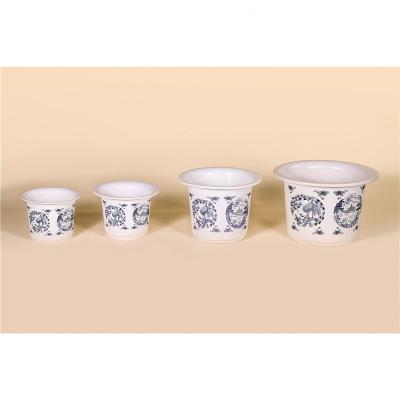 China Transitional Hot Selling Plastic Flower Pots With Holes For White Orchids Plants for sale