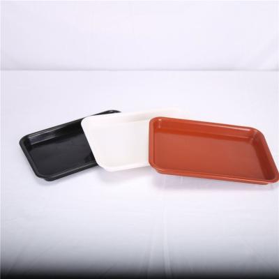 China Rectangle Transitional Saucer Reasonable Price Plastic Flower Pot Tray For Plant for sale