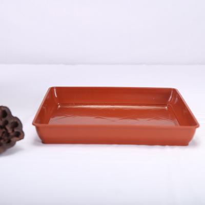 China Transitional Good Quality Square Garden Nursery Plastic Flower Pot Tray Plant Saucer for sale