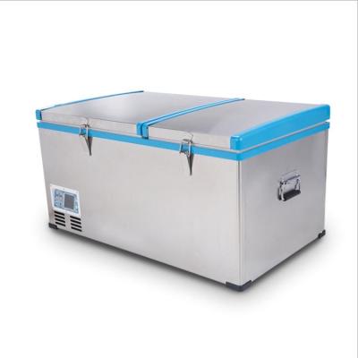 China 125L Compressor Car Fridge Freezer DC Portable Fridge 875*520*660mm for sale