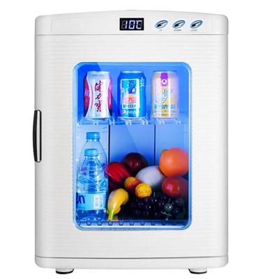 China Beverage Refrigeration Display Cabinet 12V Car Refrigerator Milk Coffee Heating Cabinet W 345 x H 430 x D 485 mm for sale