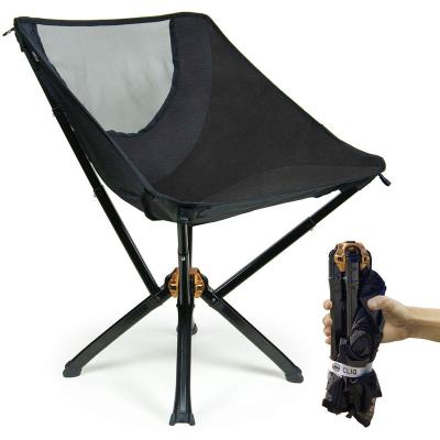 China Direct Sales New Design Lightweight Moon Folding Camping Chair With Foldable Cooler Bag For Outdoor Camping Chair for sale