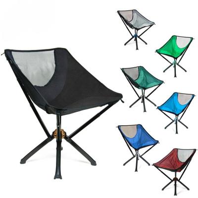 China Light Weight Customized Oxford Lightweight Aluminum Folding Chair Moon Chair Quick Open Fishing Camping Chair for sale