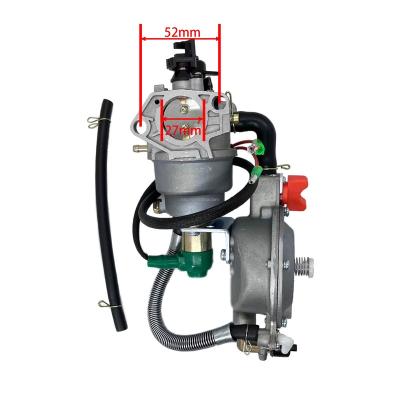 China NG 188 Aluminum Three-Button LPG Carburetor Auto LPG Carburetors Fits For 188F 190F GX390 GX420 13HP Generator Parts for sale