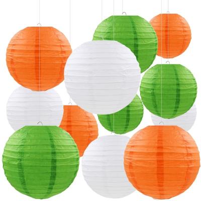 China All LUCKY Patricks Day Paper Lanterns Hanging Paper Lanterns for Irish Party Saint Patricks Day Birthday Baby Shower Decor for sale