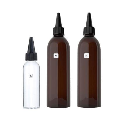 China 10ml 20ml 30ml 50ml 100ml 150ml 250ml Cosmetic Clear PET Lotion Plastic Dropper Bottle For Hair Growth Oil for sale