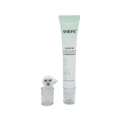 China 10ml 15ml 20ml 3 metal cosmetic balls eye ball sheath massage cream tube to remove puffiness and dark circle cosmetic for sale