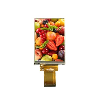 China 3.5 inch tn lcd display 320*480 RGB 18bit interface with 3.5inch resistive touch screen for sale