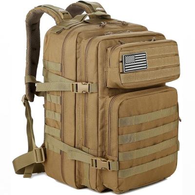 China Waterproof 900D Oxford Combat Bag Camping Pack Multi Colors Molle Assault Rucksacks Trekking Bag 45L Tactical Backpack for sale