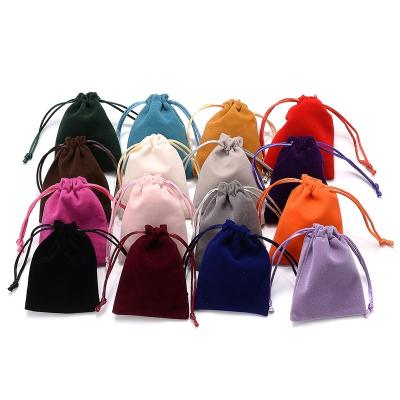 China Recyclable High Quality Colorful Velvet Pearl Storage Bags/Tea/Candy/Jewelry Drawstring Bag For Wedding Christmas Gift Pouches for sale