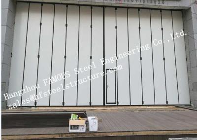 Китай Aluminum Alloy Frame Upper Track Industrial Accordion Doors For Aircraft Hangar продается