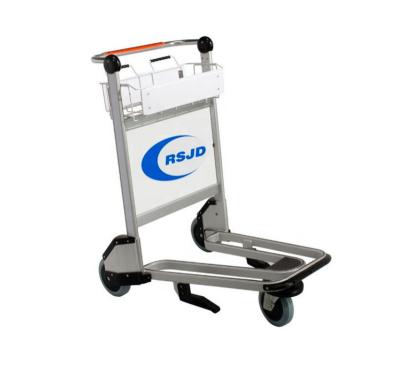 China Ground Unfolding Airport Hand Cart Passenger Luggage Trolley In Airport for sale