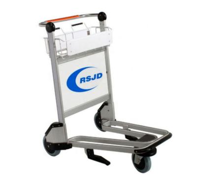 China Aluminum Unfolding Airport Brake Trolley Passenger Luggage Trolley for sale