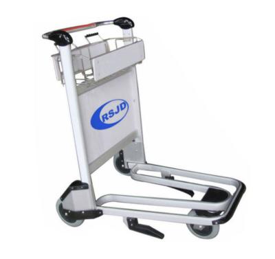 China Unfolding Airport Equipment Aluminum Alloy Luggage Trolley With Brake for sale