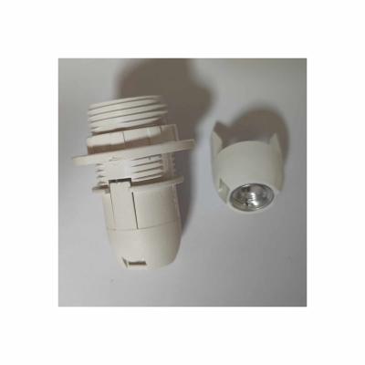 China Screw Wholesale Customized Good Quality CE White Plastic E14 Lamp Holder,E14 Pet Half Socket Thread for sale