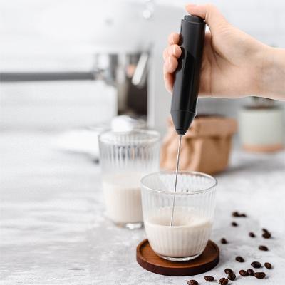 China Sustainable Detachable Electric Milk Frother Stainless Steel Automatic Handheld Electric Milk Frother for sale