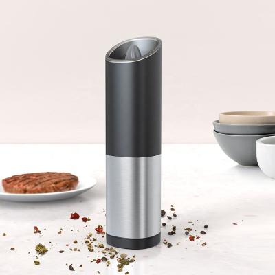 China Battery Operated Automatic Gravity Grinder Spice Salt Pepper Household Electric Pepper Grinder for sale