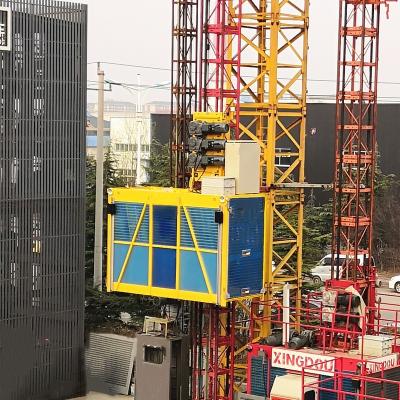 China Construction Material Shop Construction Crane Mini Rack And Pinion Personnel Hoist Hardware Hoist for sale