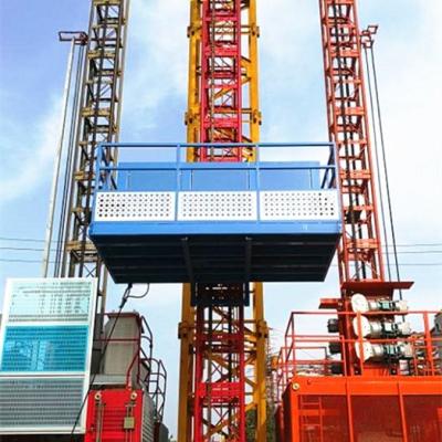 China Open construction site cabin construction site materials vertical transport platform rack and pinion materials hoist load 3000kg for sale