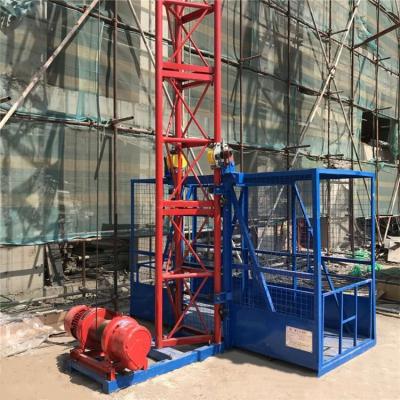 China Low price construction building material store building bricks lift cement machine materials lifting crane for sale