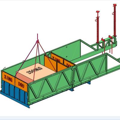 China Steel Retractable Building Material Loading And Unloading Lift Platform For Construction for sale