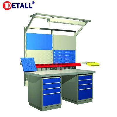 China High quality heavy duty desk workbench with multiplex top and drawer for sale