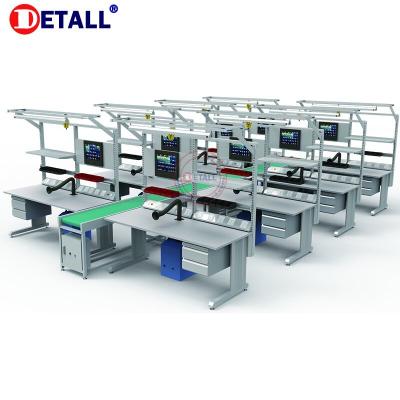 China Fire Resistant Detall ESD Line Work Tables for sale