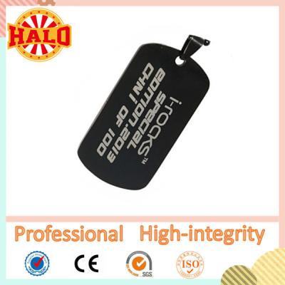 China Hot sale fashion black custom shape dog tag making for sale