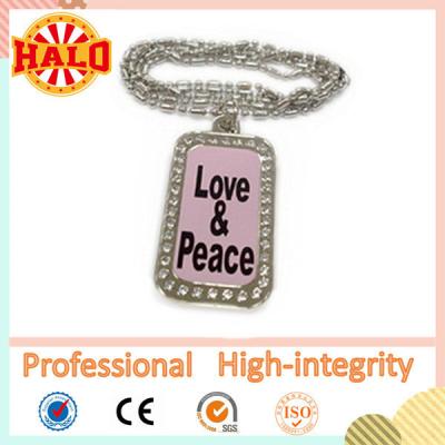 China Customized LED dog tag necklace for kids with your own design for sale