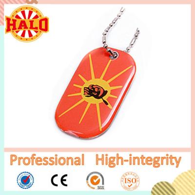 China colorful print metal dog tag with epoxy stickers fashion dog id tag for sale