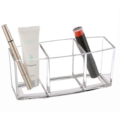 China Silkscreen Cosmetic Item Transparent PS Beauty Makeup Storage Box for sale