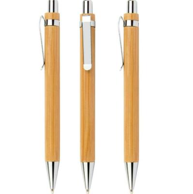 China Office & School Pen 2020 Custom Logo Eco-Friendly Wooden Bamboo Ball Pen for sale