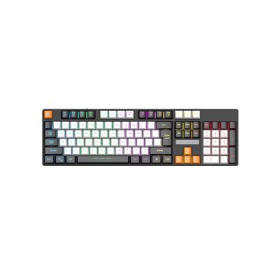 China Anti-Ghosting 104 Keys Glow Universal Cheap Teclado Geimer RGB Gamer Keyboard Reversed PC Gaming Keyboard USB Wired Keyboard Laptop for sale