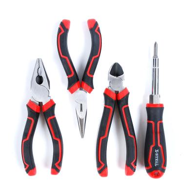 China Multifunction 4 in 1 Multi Magnetic Slotted Phillips 6 in 1 Screwdriver and Combination Pliers Germany Type Tool Kit for sale